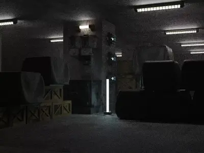 abandoned building      Low-poly 3D model