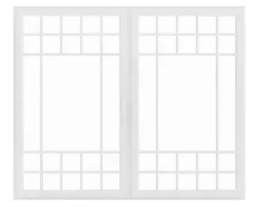 White Window 14 3D model