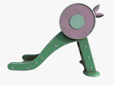 Kid Slide Playing Equipment For Children 3D model