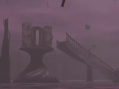 Vecna Mindscape - low poly scene Low-poly 3D model