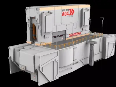 sci-fi Architectural element 13 3D model