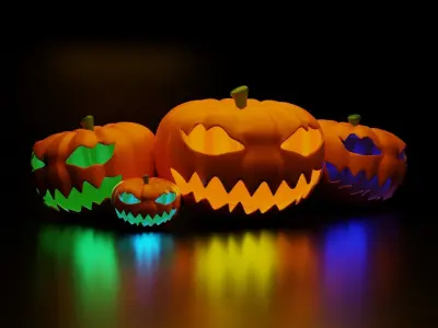 Halloween Pumpkin Free 3D model