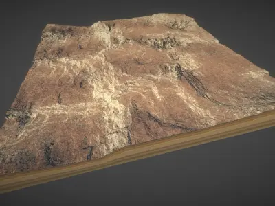 Mars Landscape 4K 3D model