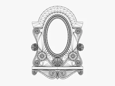 French Dormer Window Low-poly 3D model