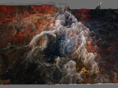 Tarantula nebula deep sky object 3d software analysis 3D print model
