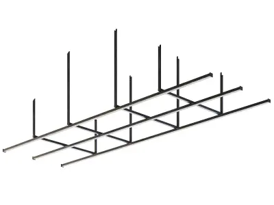 Factory Ceiling Beams 3D model