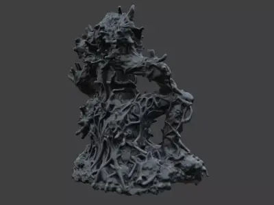 Guardian of the Tangled Roots Low-poly 3D model