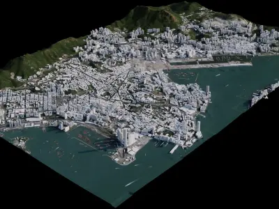 Hong Kong - China 3D model