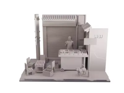 SaiGon Street Food 3D print model