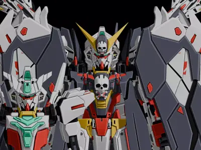 Uraven X1 Full Cloth Gundam 3D model