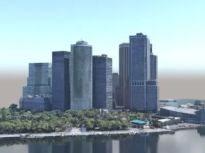 Lower Manhattan Year 2021 part01 3D model