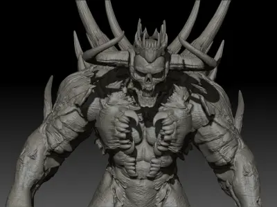  DemonBoss6 High Poly for 3d Print 3D print model