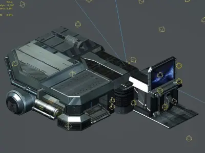 Spacecraft - Ground Platform 08 3D model
