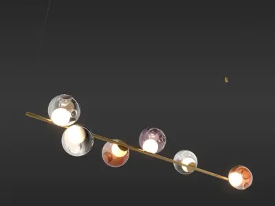 Bocci 28 Stem Suspension Light Collection 3D model