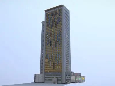 MSK Building 26 Low-poly 3D model