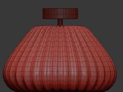 DIAMANTE ceiling light with clear glass shade 3D model