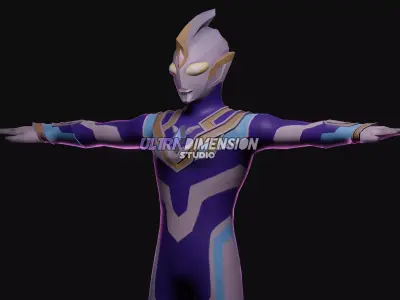 Ultraman Trigger Sky Type - 3D Model 3D model