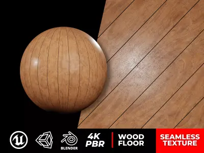 PBR Wood Texture Seamless 4K Photorealistic 01 - Archviz - Games Texture