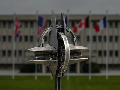 Stylized NATO Star Sculpture  -Military Art 3D model