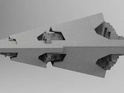 Pyramid Sc-Fi shape 2  3D model