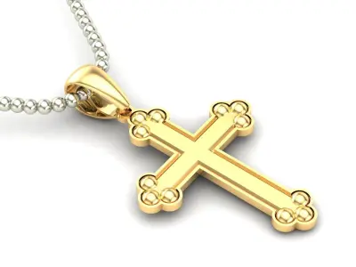 Light Gold Cross New Design  CP 34 3D print model