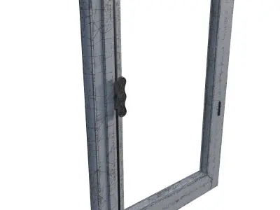 OLD SCRATCHED WINDOW 3D model