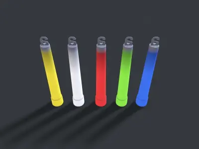Glow Stick Low-poly 3D model