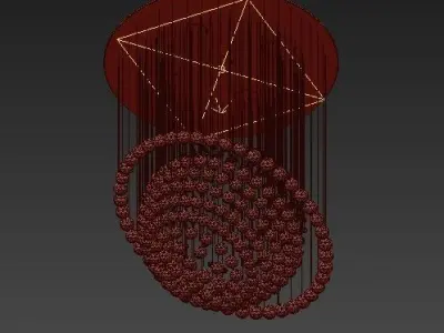 SS  Modern Crystal 5 Light Chandelier 3D model