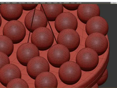 Eddy Light Chandelier Double Plate Low-poly 3D model