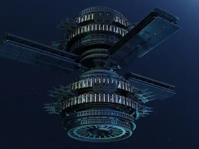SpaceStation 3D model