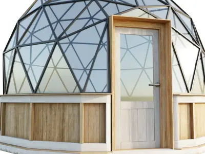 Geodesic dome Greenhouse 3D model