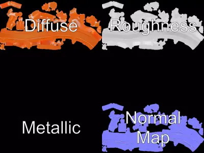 Elegant Terracotta Ornament model pack Low-poly 3D model