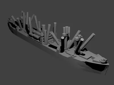US Victory Ship Model Free 3D print model
