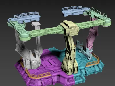 Wasabi Base Hangar 3d Printable 3D print model