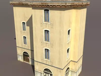 Apartment House 10 Low-poly 3D model