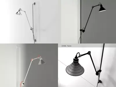 N214 wall lamp 3D model