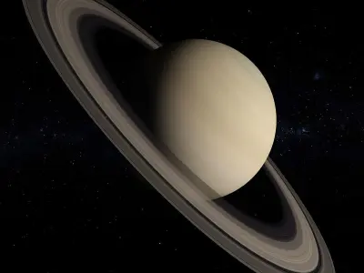 Saturn Scene 3D model