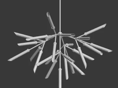 Suspension lights Spur Chandelier  3D model