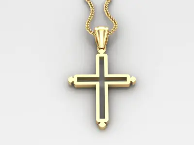 Cross Light Gold 4CP027 3DM STL 3D print model