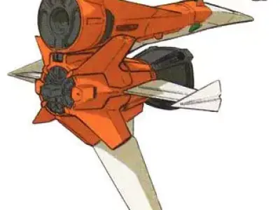 AQM EX04 Gunbarrel Striker docked 3D print model