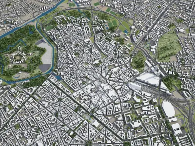 Lille Low-poly 3D model