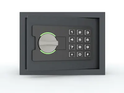 Digital Wall Safe 3D model