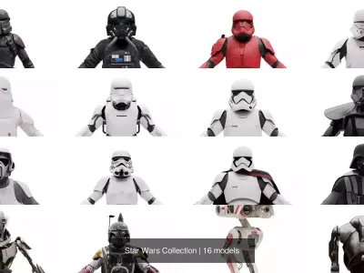 Star Wars Collection 3D Model Pack