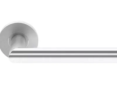 Julian Satin Stainless Steel Door Handle 3D model