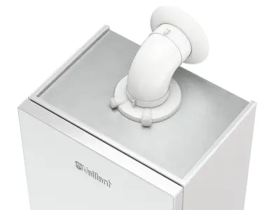 Gas boiler and sensoHOME VRT 380 Vaillant room regulator 3D model