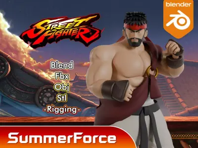 Ryu - Street Fighter 3D model