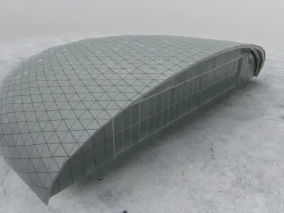 LOWS Hangar 8 Low-poly 3D model