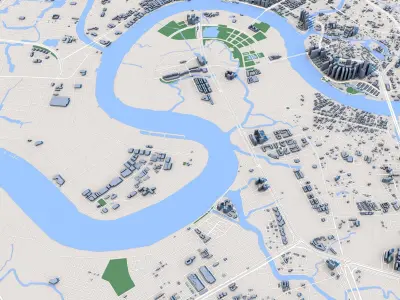 Ho Chi Minh City Vietnam 3D model