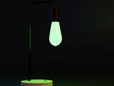 3d stylized lamp 3D model