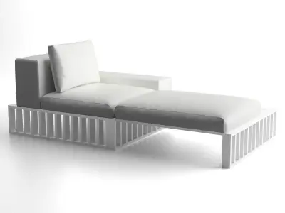 Docks chaise lounge 3D model